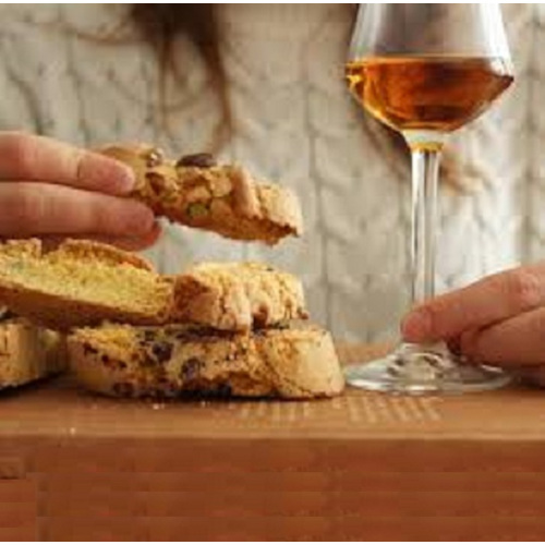 cantuccini Mattei con vino